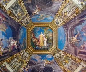 yapboz Vatikan'ın bir kubbe boyama